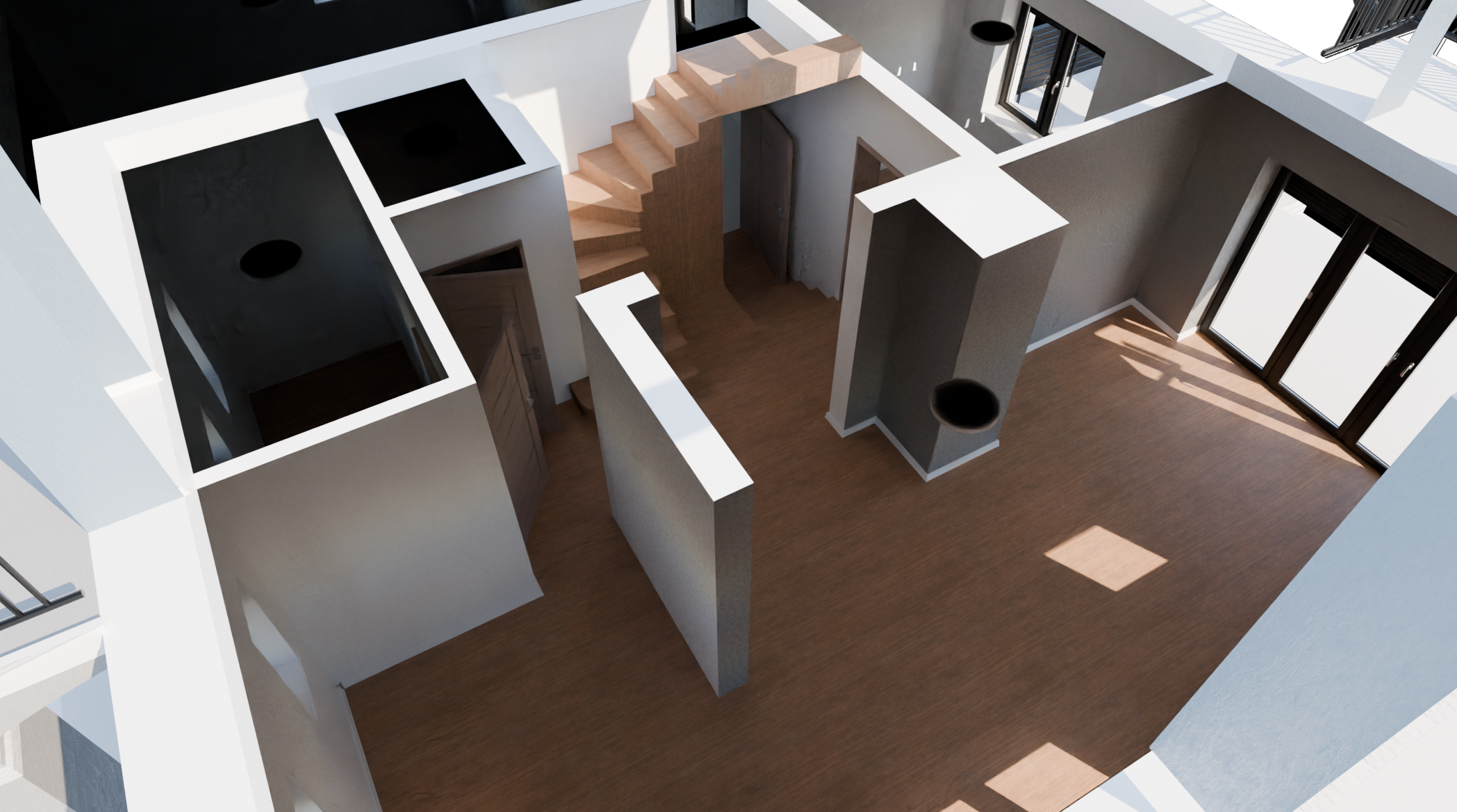 Dom jednorodzinny - proces wizualizacji - Finalny render
